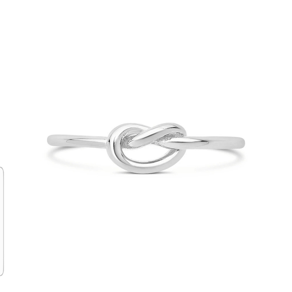 Sterling Forever Silver Love Knot Ring - Picture 7 of 8